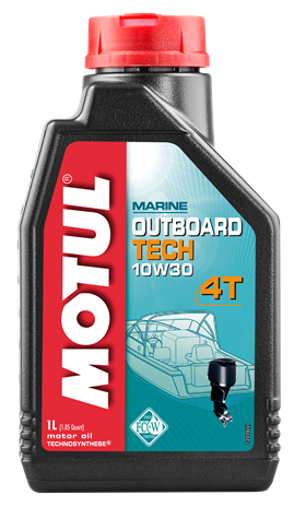 Масло для подвесных лодочных моторов Motul Outboard TECH 4T 10W-30, 1л 